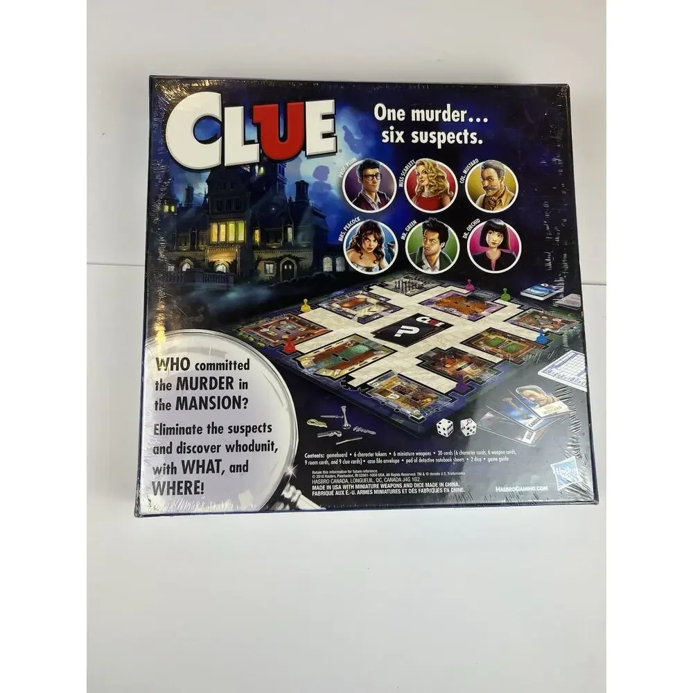 Hasbro clue board